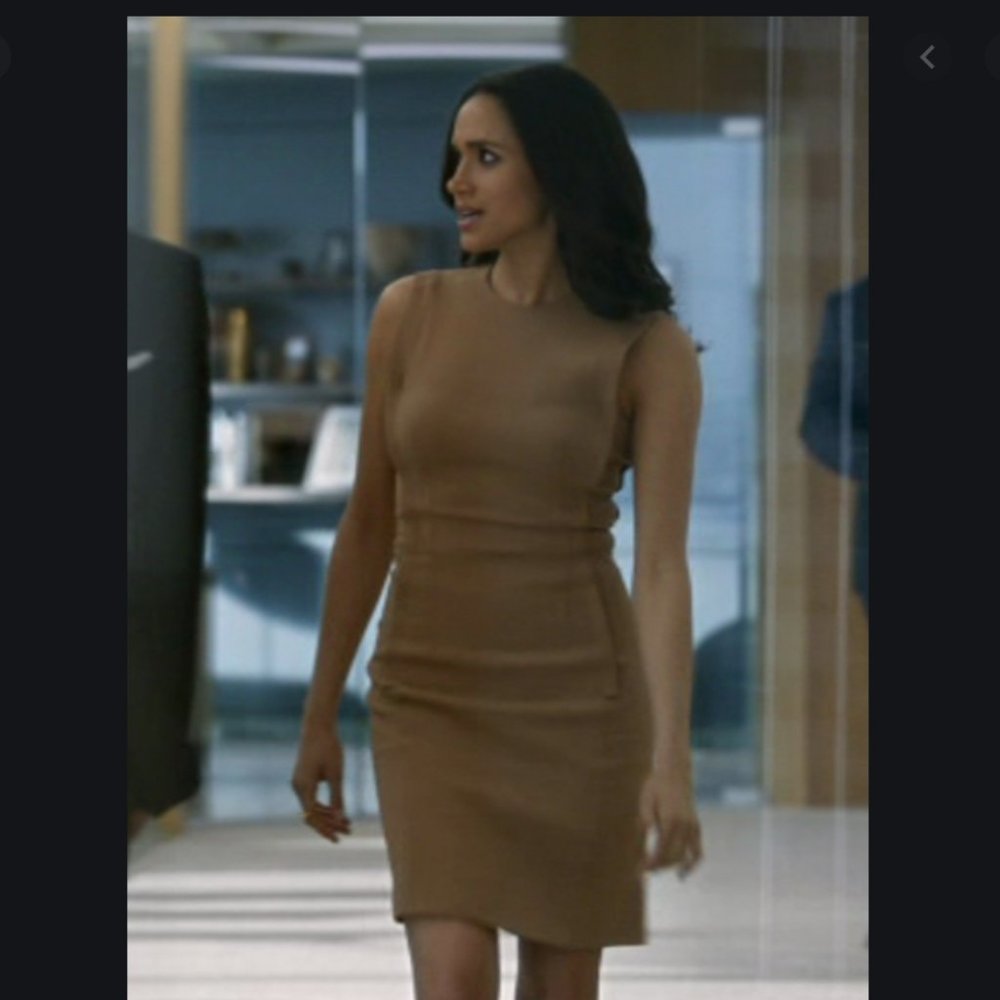 Alexander Wang Exposed Darts Nude Sheath Dress